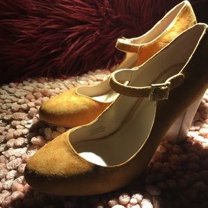 Leather heels by Charles Davis